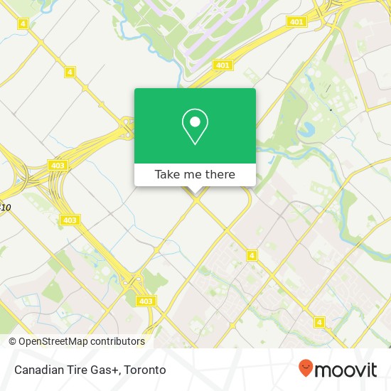 Canadian Tire Gas+ map