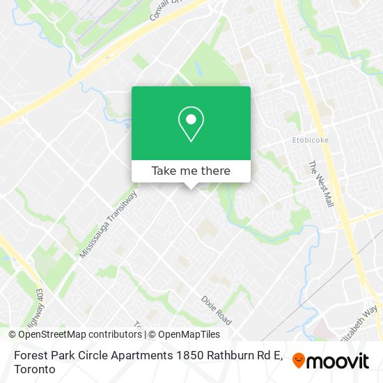 Forest Park Circle Apartments 1850 Rathburn Rd E map