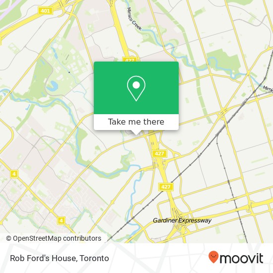 Rob Ford's House map