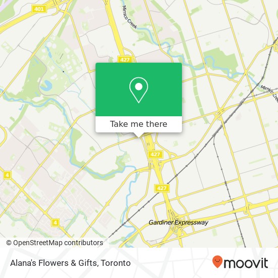 Alana's Flowers & Gifts map