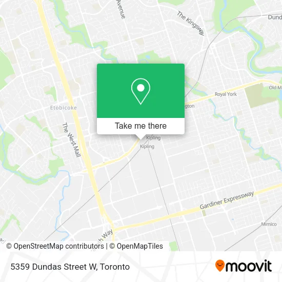 5359 Dundas Street W map