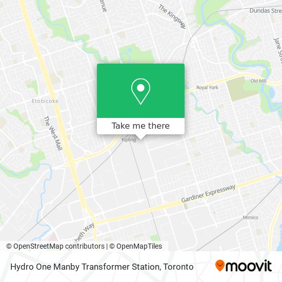 Hydro One Manby Transformer Station map