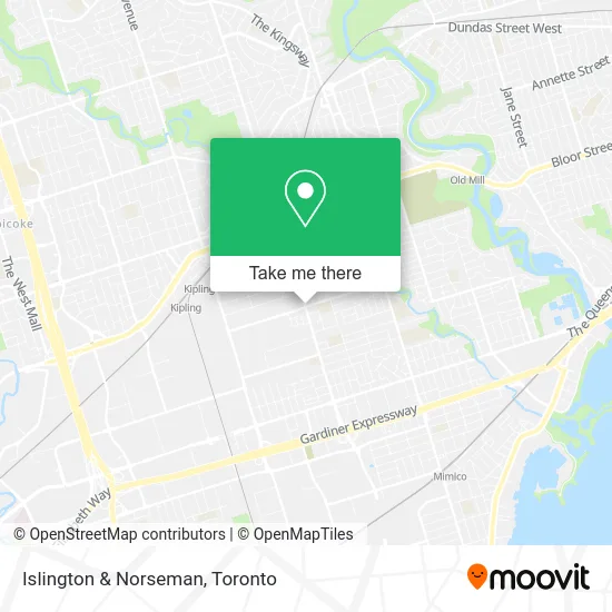 Islington & Norseman map