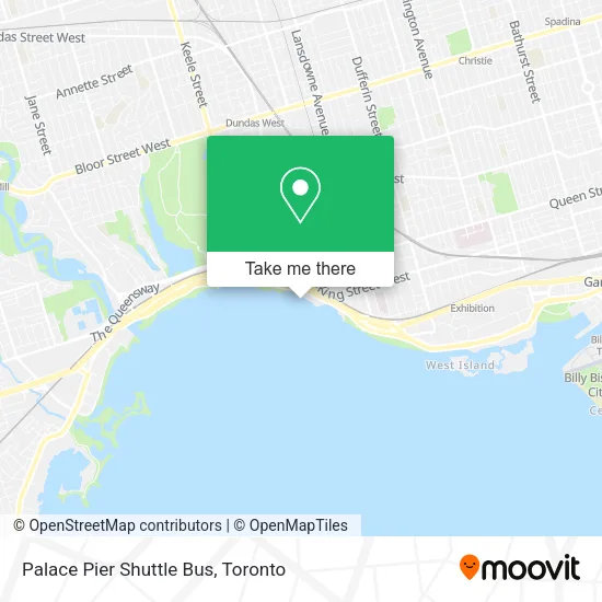 Palace Pier Shuttle Bus map