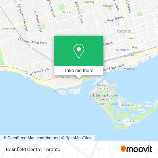 Beanfield Centre map