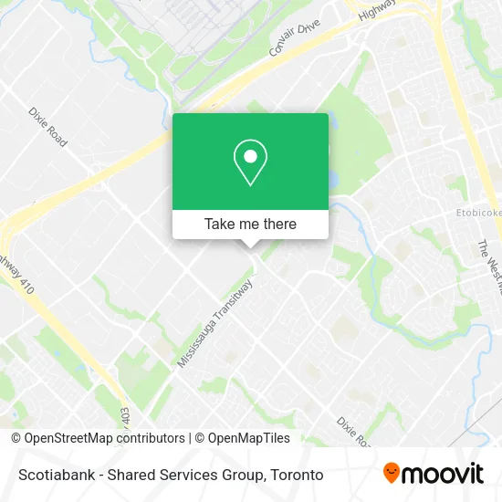 Scotiabank - Shared Services Group map