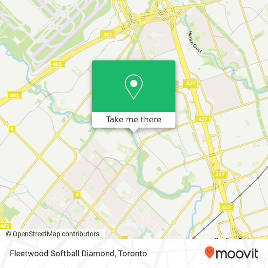 Fleetwood Softball Diamond map