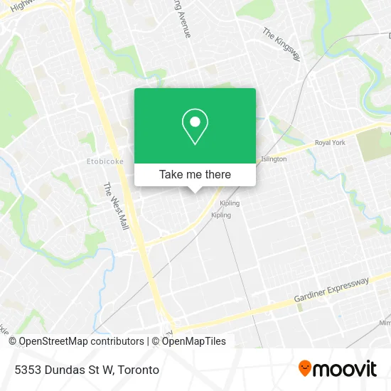 5353 Dundas St W map