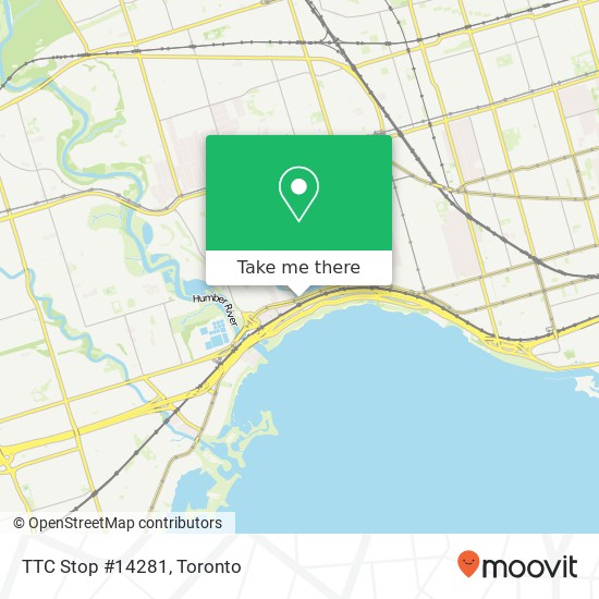 TTC Stop #14281 map