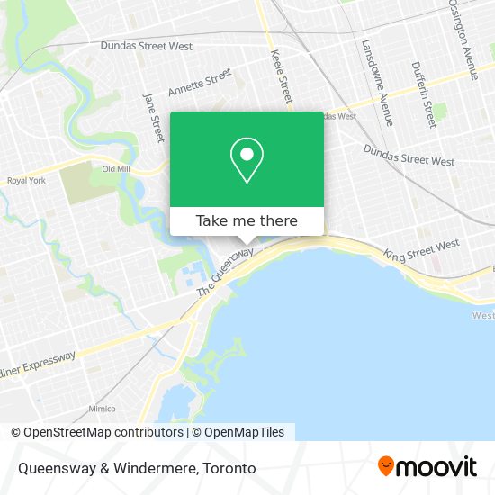 Queensway & Windermere map