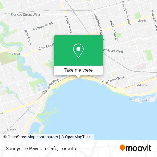 Sunnyside Pavilion Cafe map
