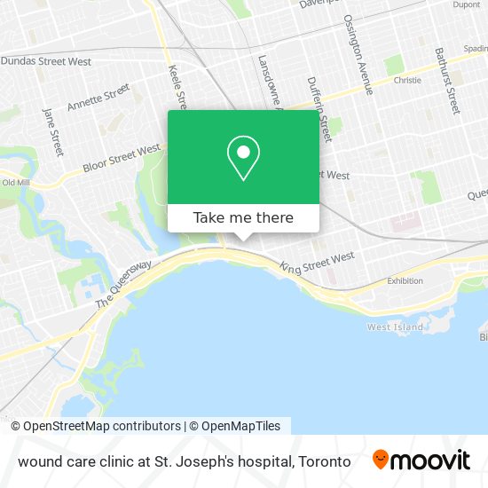 wound care clinic at St. Joseph's hospital map