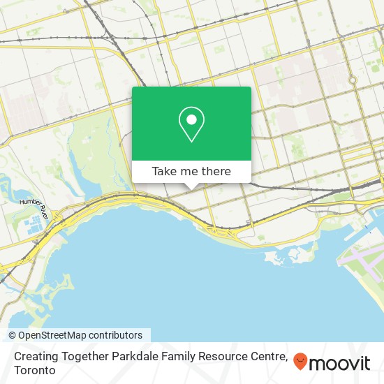 Creating Together Parkdale Family Resource Centre map