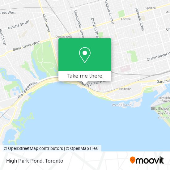 High Park Pond map