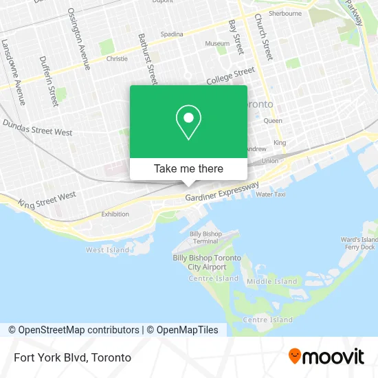 Fort York Blvd map