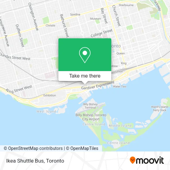 Ikea Shuttle Bus map