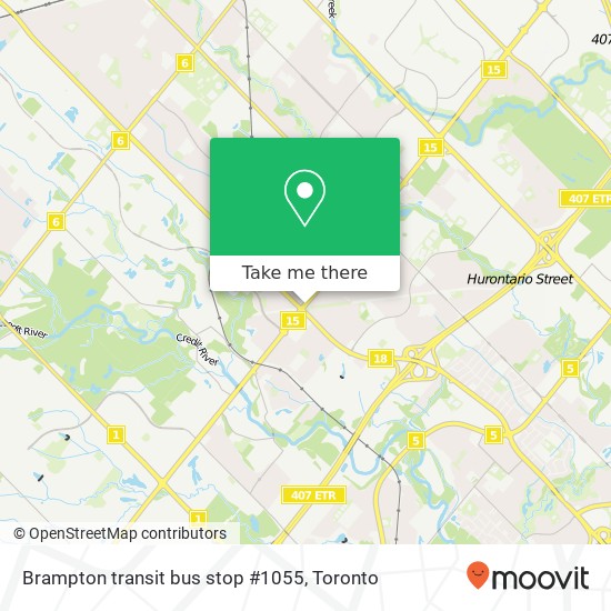 Brampton transit bus stop #1055 plan