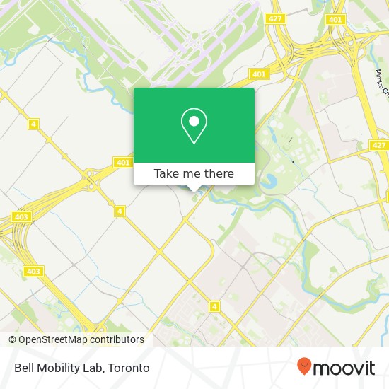 Bell Mobility Lab map