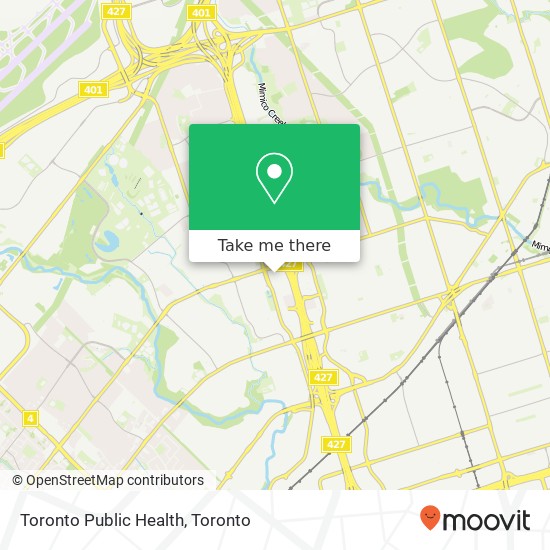 Toronto Public Health map