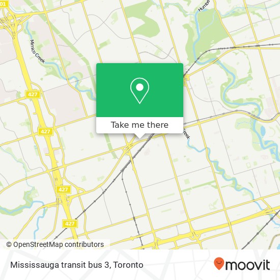 Mississauga transit bus 3 map