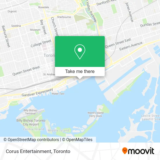 Corus Entertainment map