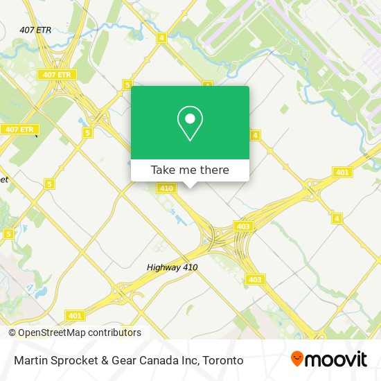 Martin Sprocket & Gear Canada Inc map
