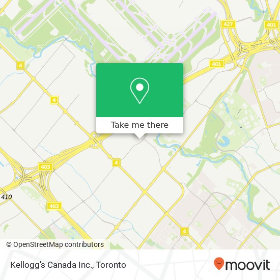 Kellogg's Canada Inc. map