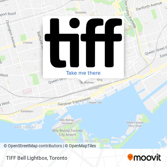 TIFF Bell Lightbox map