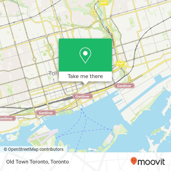 Old Town Toronto map
