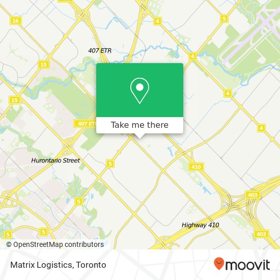 Matrix Logistics map