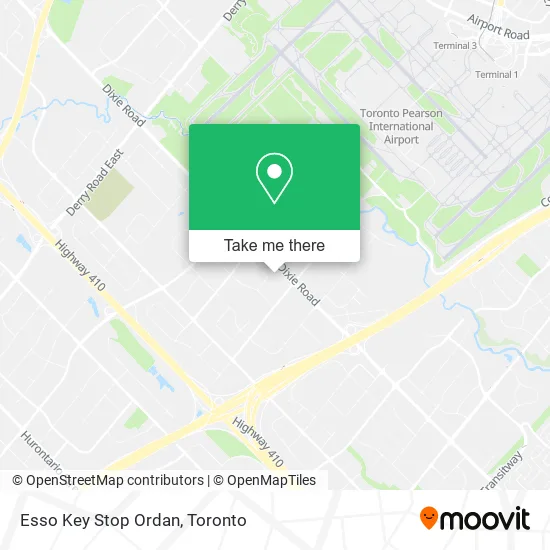 Esso Key Stop Ordan map