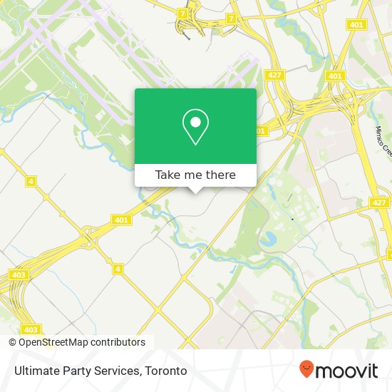 Ultimate Party Services map