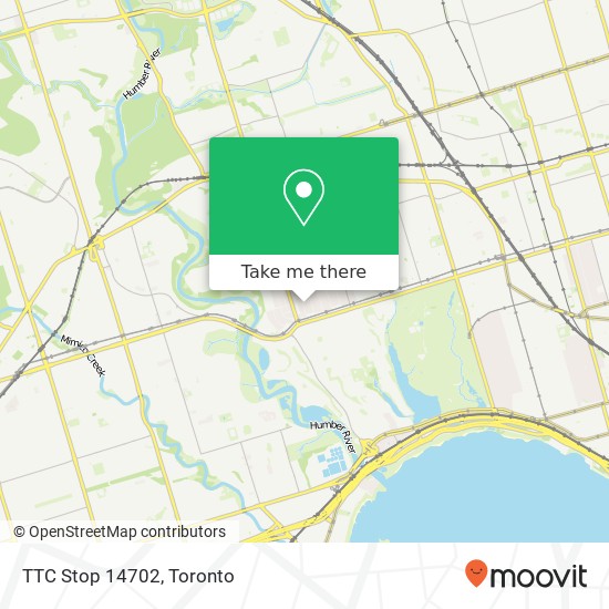 TTC Stop 14702 map