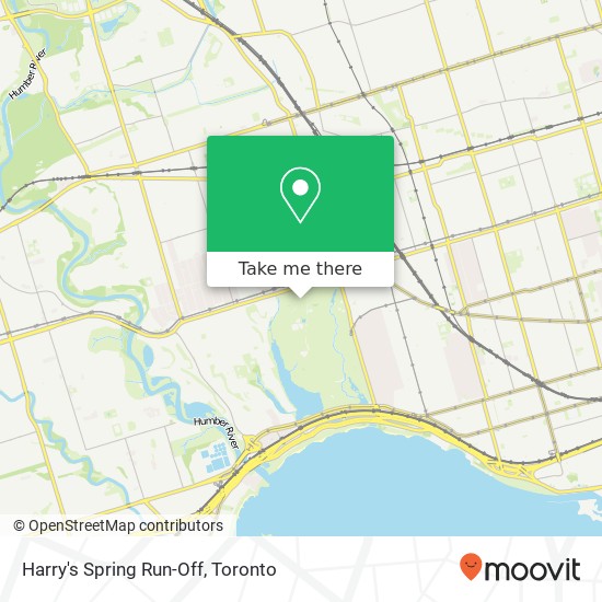 Harry's Spring Run-Off map