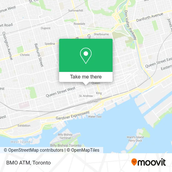 BMO ATM map