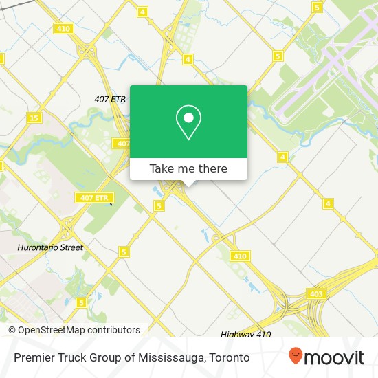 Premier Truck Group of Mississauga map