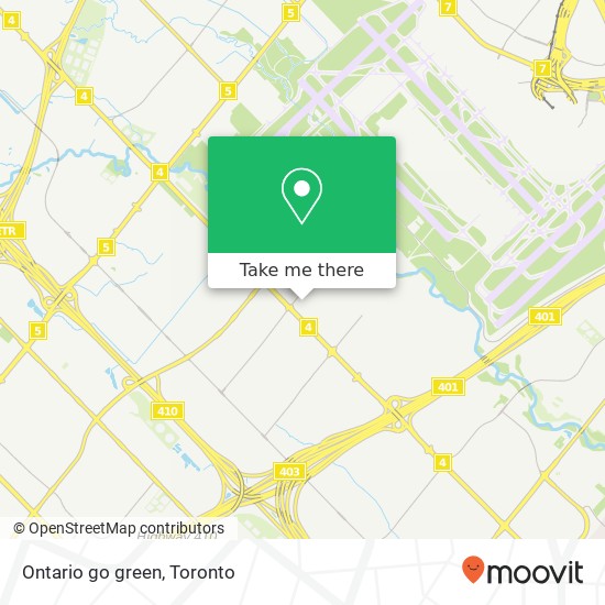 Ontario go green map