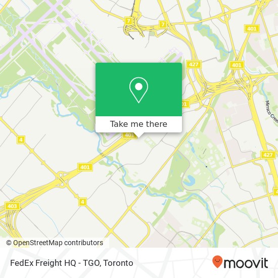 FedEx Freight HQ - TGO map