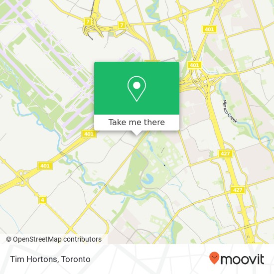 Tim Hortons map