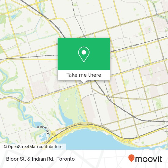 Bloor St. & Indian Rd. map