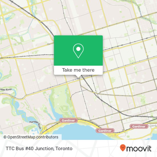 TTC Bus #40 Junction plan