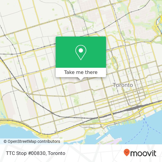 TTC Stop #00830 map