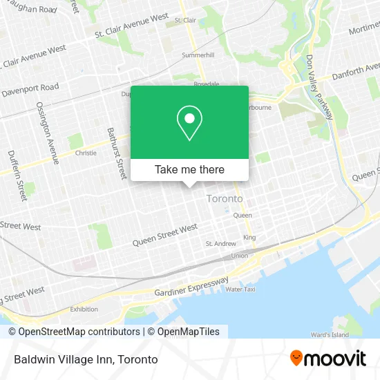 Baldwin Village Inn map