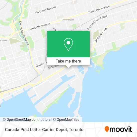 Canada Post Letter Carrier Depot map