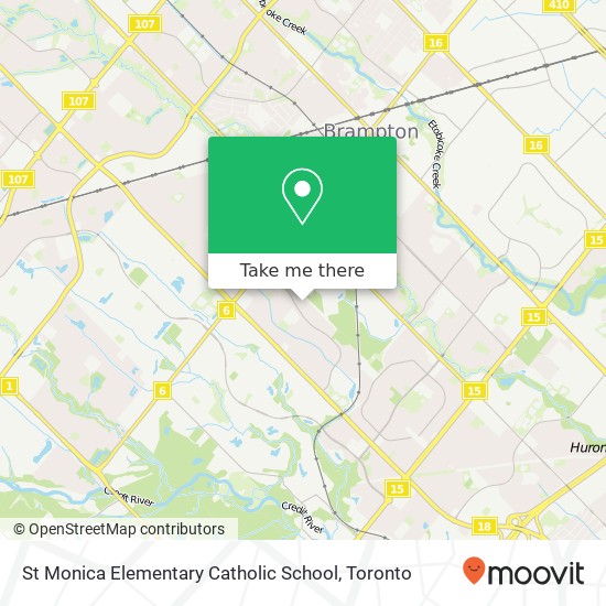St Monica Elementary Catholic School map