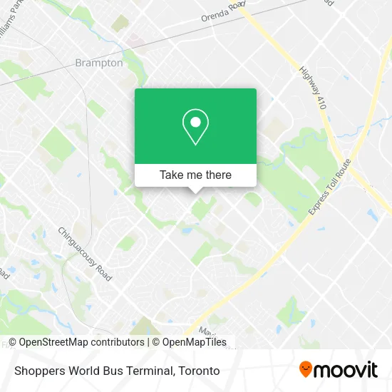 Shoppers World Bus Terminal map