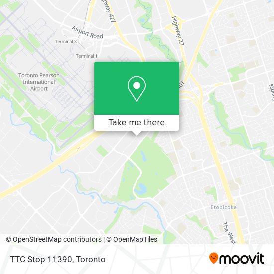 TTC Stop 11390 map