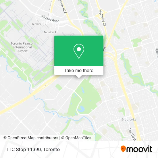 TTC Stop 11390 map