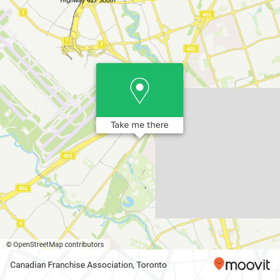 Canadian Franchise Association map