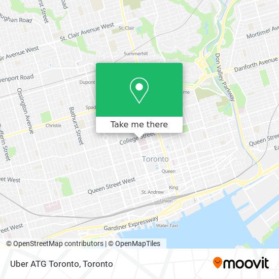 Uber ATG Toronto map